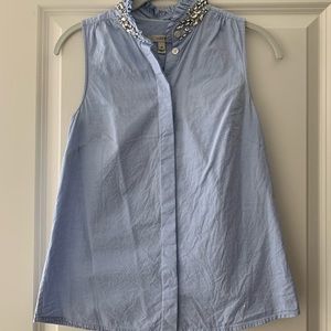 J. Crew Jeweled Top
